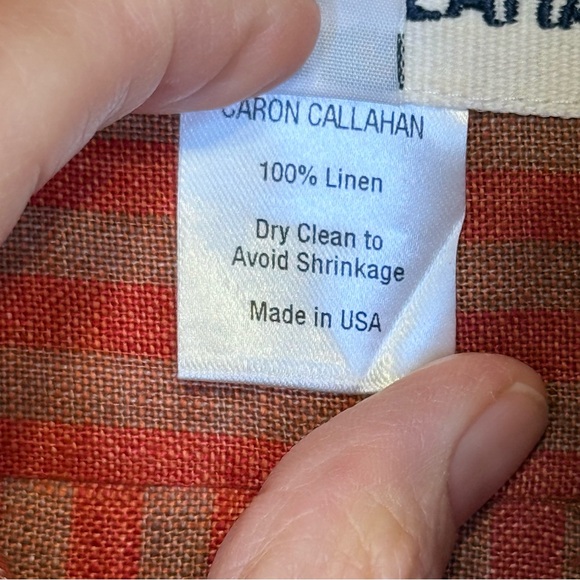 Caron Callahan | Striped Linen Henley Relaxed Midi Shirt Dress - Picture 16 of 16